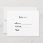 Invitation Motif d'instrument de musique (Dos)