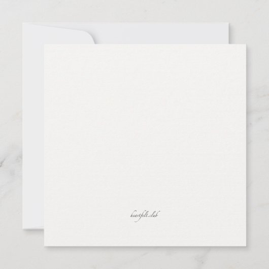 Invitation Motif d'or (Dos)