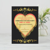 INVITATION MOTIF D'OR MERRY CHRISTMAS JEUX VACANCES (Debout devant)