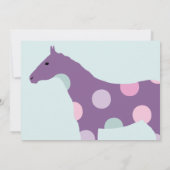 Invitation Motif du Cheval coloré Seizième anniversaire (Dos)