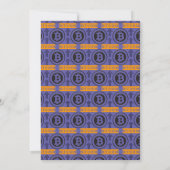 Invitation Motif du logo Bitcoin (Dos)
