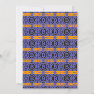 Invitation Motif du logo Bitcoin
