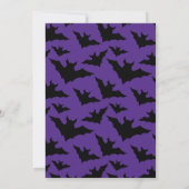 Invitation Motif effrayant et cool de chauves-souris noires p (Dos)