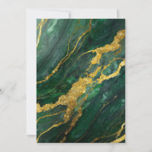Motif en marbre vert avec or