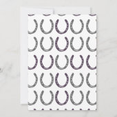 Invitation Motif équestre à thème de chaussures de cheval (Dos)