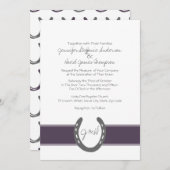 Invitation Motif équestre à thème de chaussures de cheval (Devant / Derrière)