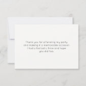 Invitation Motif Feuille tropical et Flamant rose rose Merci (Dos)