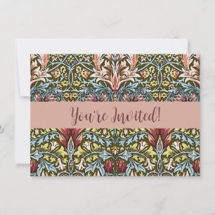 Invitation Motif floral à tête de serpent de William Morris