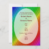 Invitation Motif floral arc-en-ciel Mariage d'automne (Devant)