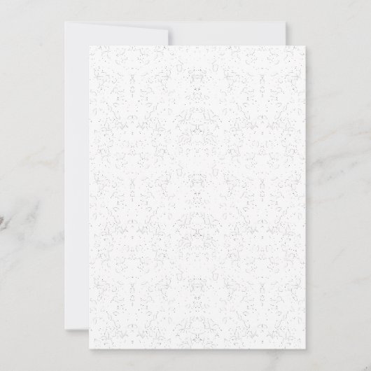 Invitation Motif floral monochrome – Art élégant sans couture (Devant)
