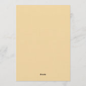 Invitation Motif floral sans couture pastel à l'aquarelle | D (Dos)