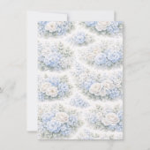Invitation Motif floral SoftBlue Élégant Botanique Romantique (Devant)