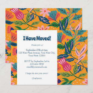 Invitation Motif floral tropical moderne