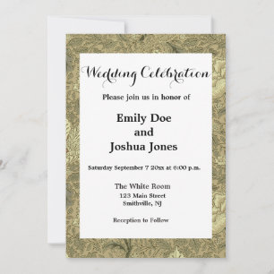 Invitation Motif floral William Morris Windrush : Vintage