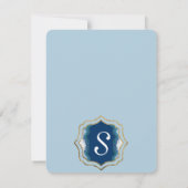 Invitation Motif géode agate élégant joli bleu sarcelle (Dos)