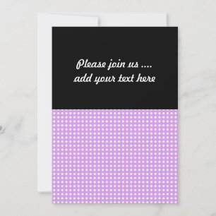 Invitation Motif géométrique blanc et violet de lavande