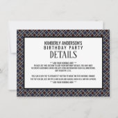 Invitation Motif géométrique tendance, moderne détails d'anni (Devant)