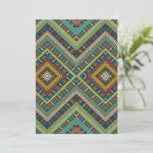 Invitation Motif géométrique tribal Boho Ethnic Aztec (Debout devant)