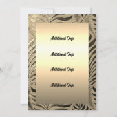 Invitation Motif Gold Leaf (Dos)