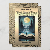 Invitation Motif Gold Leaf (Devant / Derrière)