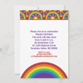 Invitation Motif graphique de soleils et d'arcs-en-ciel de st (Devant)