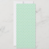 Invitation Motif Honeypeb En Vert Menthe Avec Inséparables (Dos)