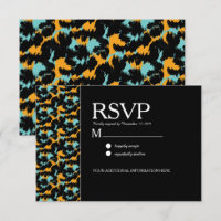 Motif imprimé guépard coloré pour mariage moderne