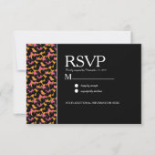 Invitation Motif imprimé léopard coloré mariage moderne (Devant)