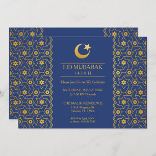 Invitation Motif islamique de la fête de l'Aïd