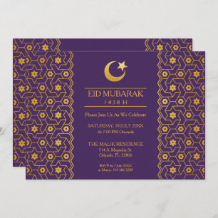 Invitation Motif islamique d'invitation de partie de