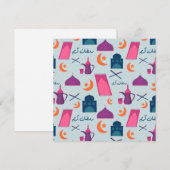 Invitation Motif joyeux de Ramadan (Devant / Derrière)