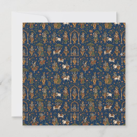Invitation Motif Krishna (Devant)