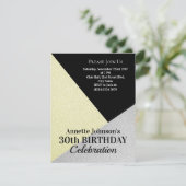 Invitation Motif luxueux classe or argent (Debout devant)