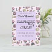 Invitation Motif mignon de neurosciences (Debout devant)