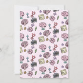Invitation Motif mignon de neurosciences (Dos)