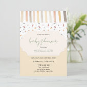 Invitation Motif moderne Pastel d'automne (Debout devant)