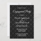 Invitation Motif noir classique (Devant)