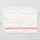 Invitation Motif Peach Aztec | Enregistrer l'annonce de date (Dos)