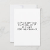 Invitation Motif Red White Stripes, monogramme bleu de la mar (Dos)