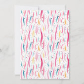 Invitation Motif rose délicieux Anniversaire (Dos)