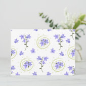 Invitation Motif sans couture Bellflower (Debout devant)