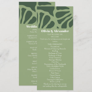 Invitation Motif sans couture de corail floral abstrait vert