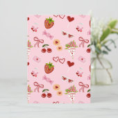 Invitation Motif sans couture de la Saint-Valentin mignon – C (Debout devant)