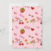 Invitation Motif sans couture de la Saint-Valentin mignon – C (Dos)