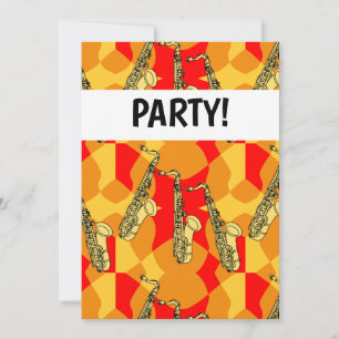 Invitation Motif saxophone