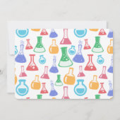 Invitation Motif scientifique divertissant Beakers and Flaque (Dos)