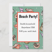 Invitation Motif Seashell (Devant)