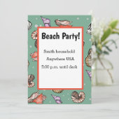 Invitation Motif Seashell (Debout devant)