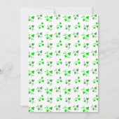 Invitation Motif Shamrock vert (Devant)