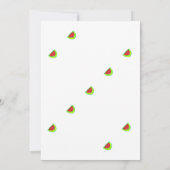 Invitation Motif simple Watermelon Baby shower fille garçon (Dos)